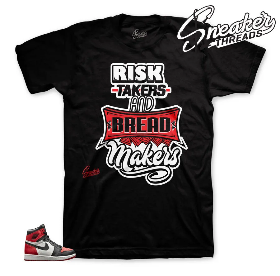 Retro 1 Bred Toe Risk Takers Shirt