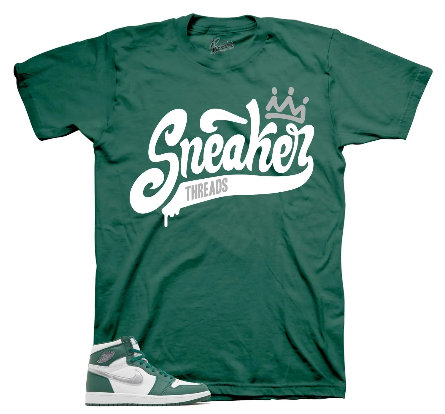 Retro 1 Gorge Green Shirt - ST Crown - Green