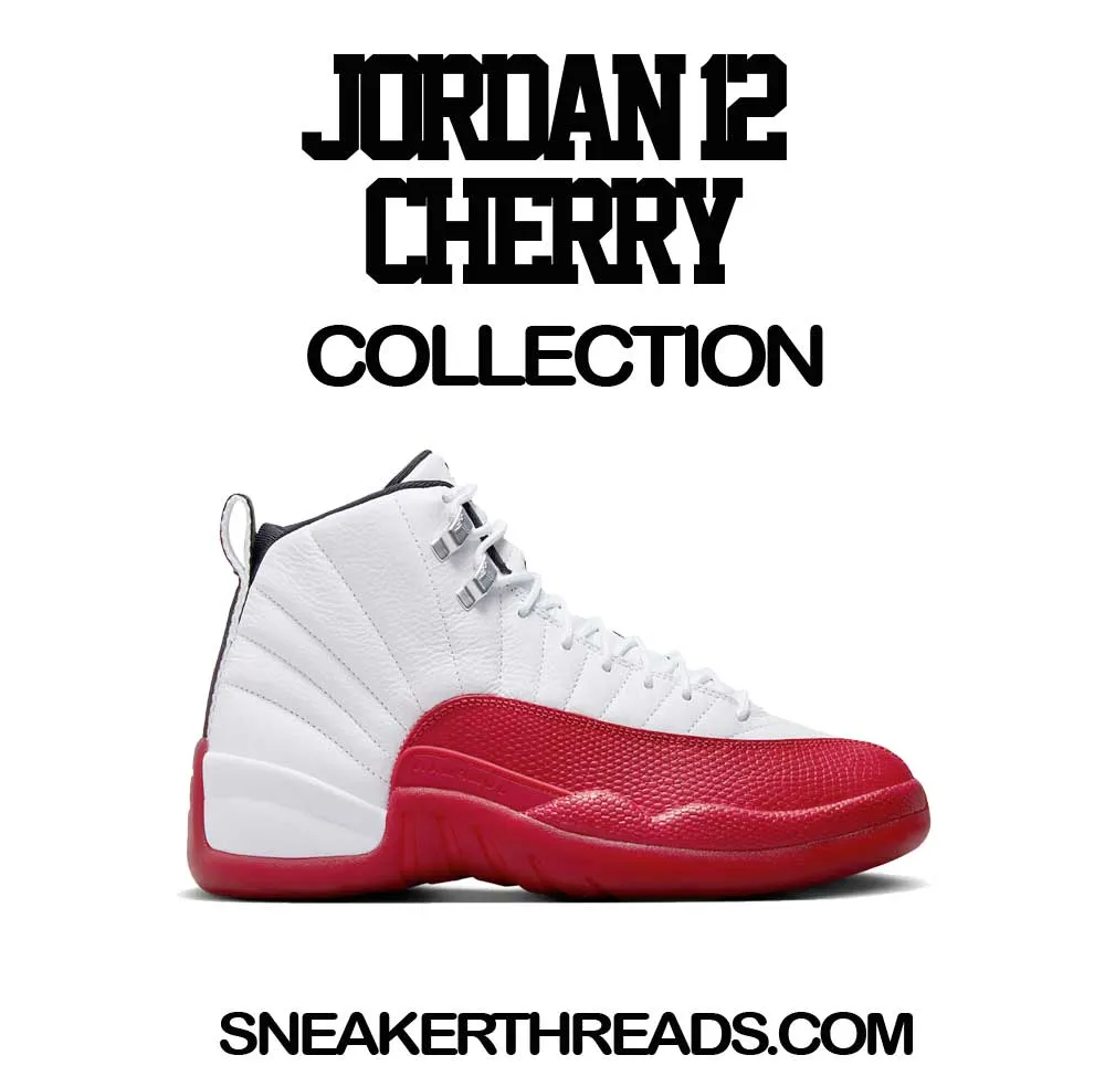 Retro 12 Cherry Shirt - Clean Pair - White