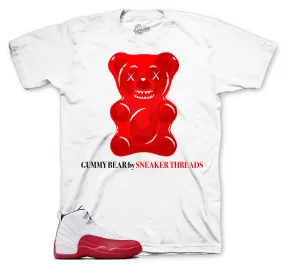 Retro 12 Cherry Shirt - Rookie Bear - White