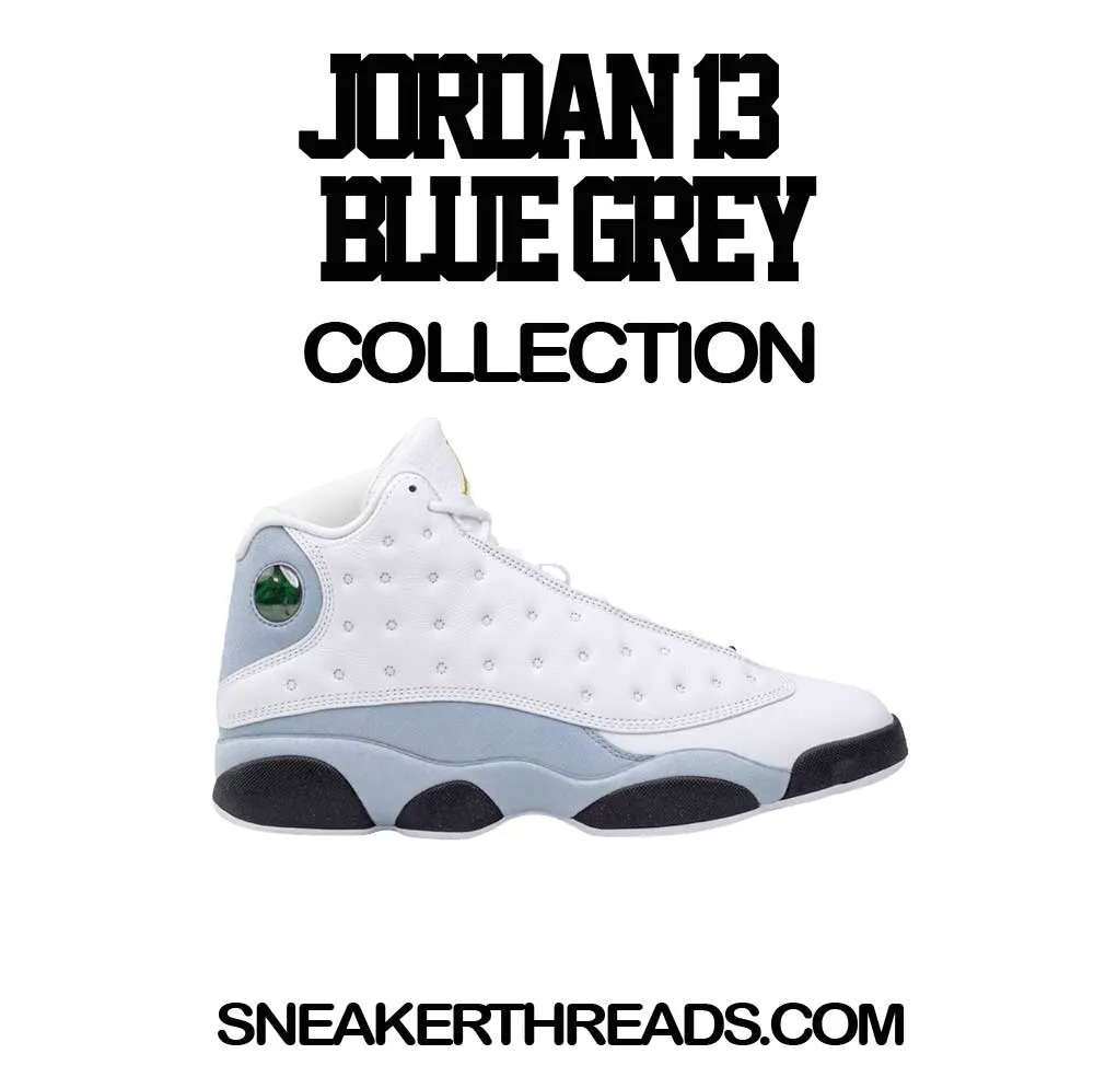 Retro 13 Blue Grey Shirt - Freedom - Black