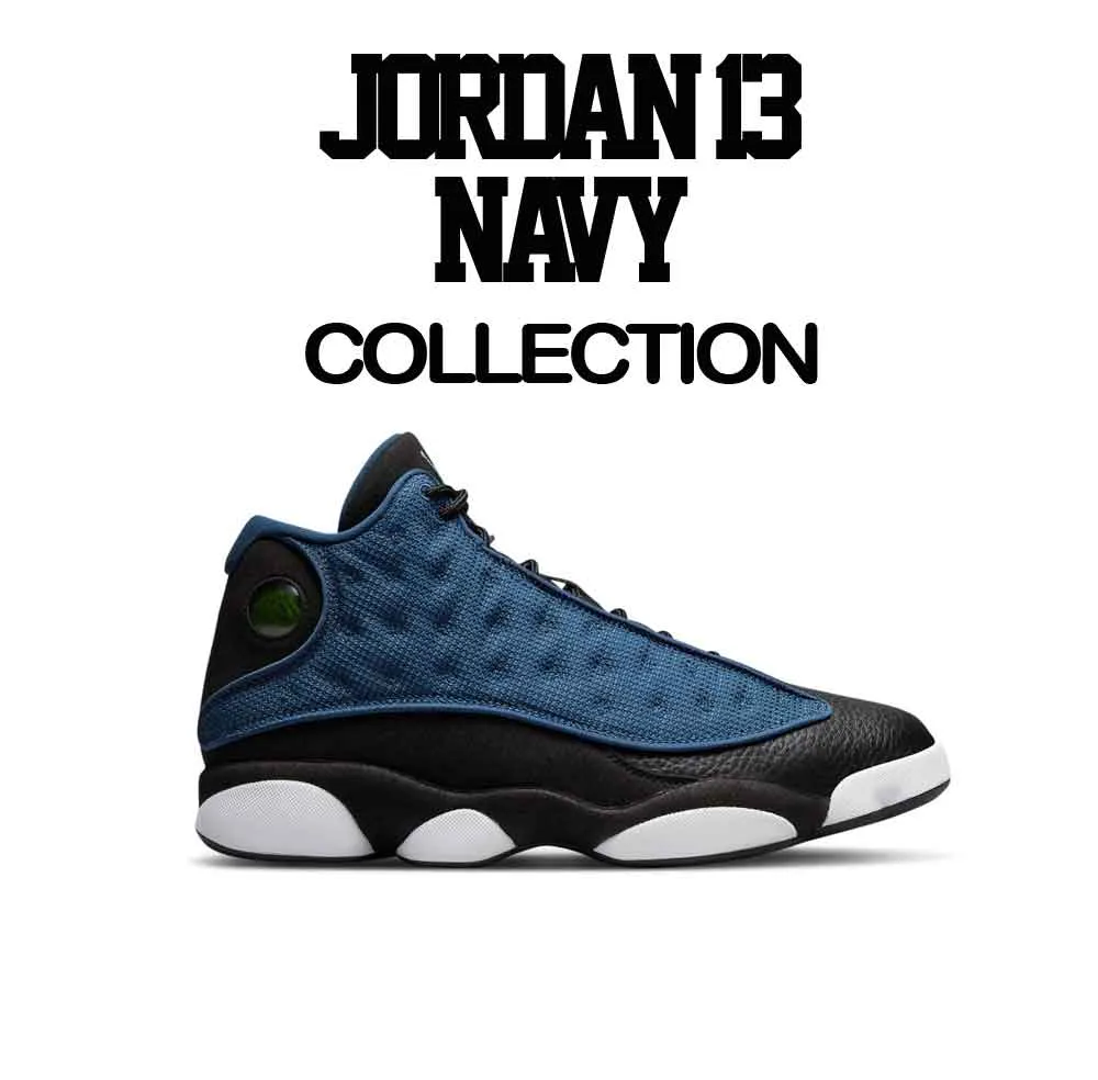 Retro 13 Brave Blue Shirt - Social Distance - Black