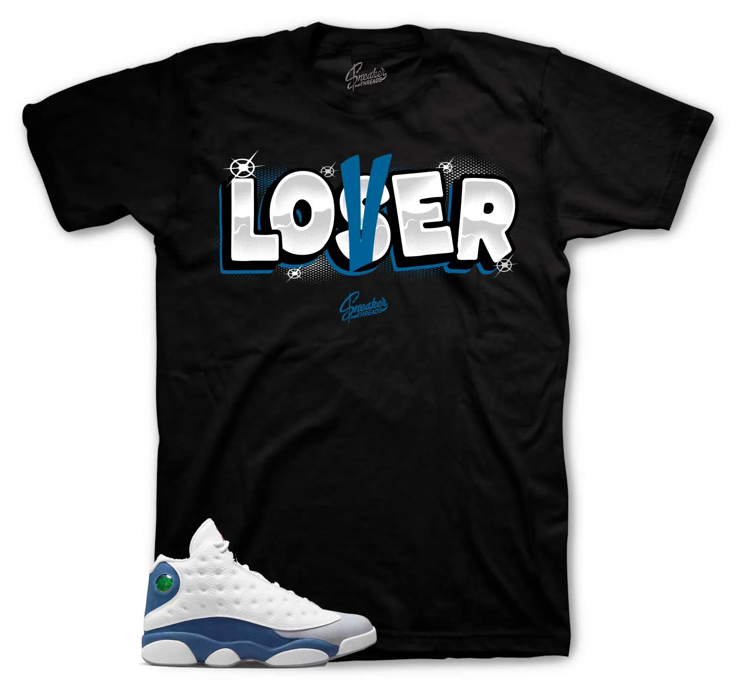 Retro 13 French Blue Loser Lover Shirt