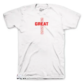 Retro 14 White Supreme Shirt - Greatness Cross - White