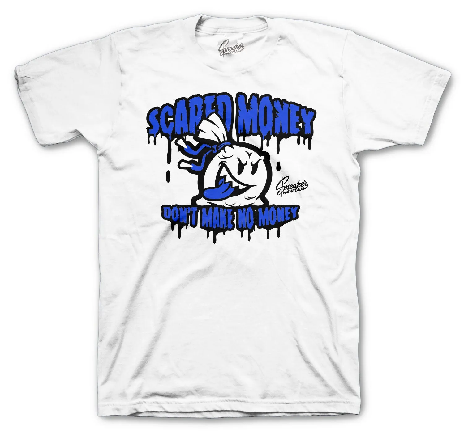 Retro 5 Stealth Shirt - Scared Money - White