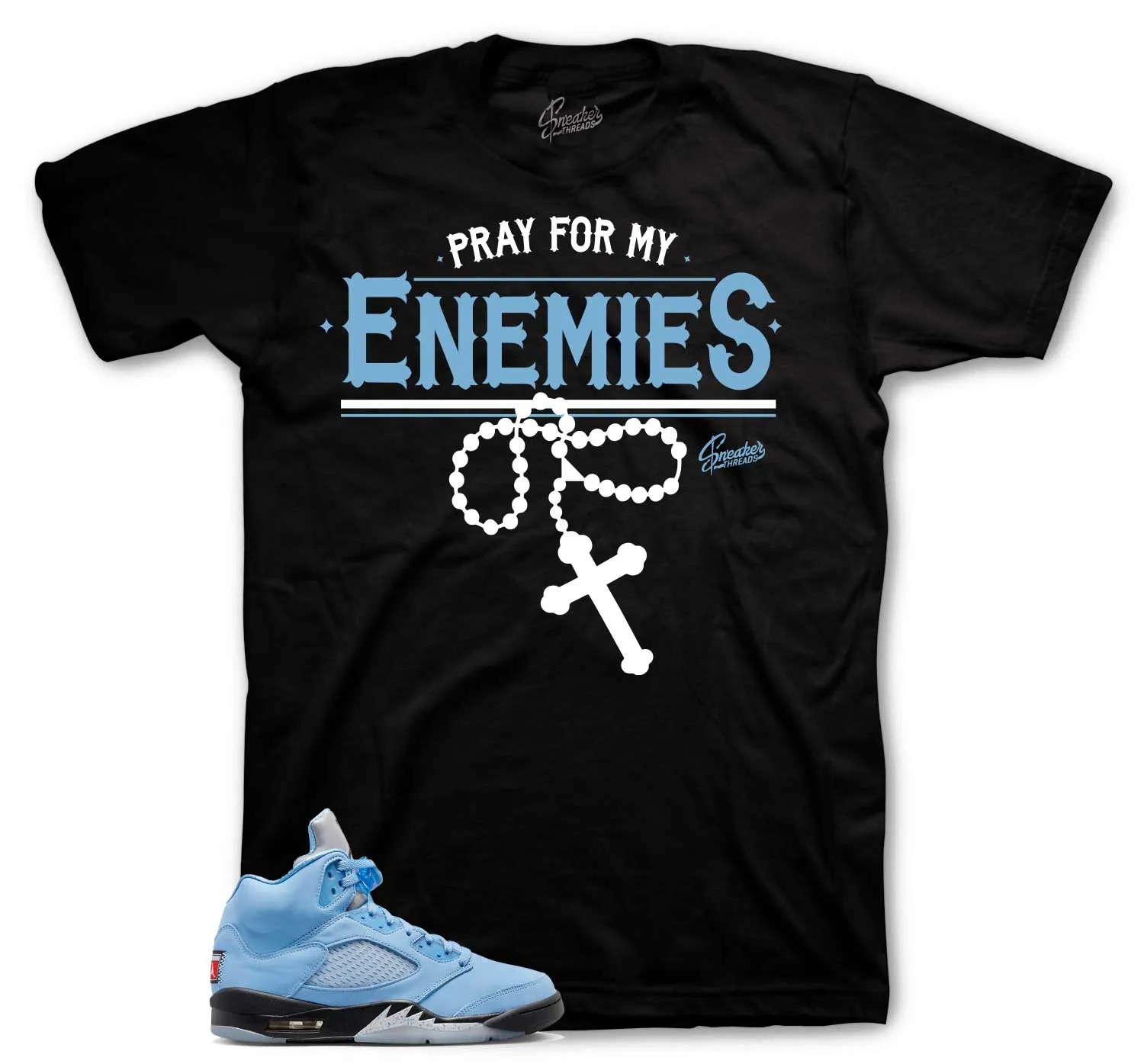 Retro 5 University Blue Enemies Shirt