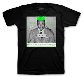 Retro 6 Electric Green Shirt - Freedom - Black