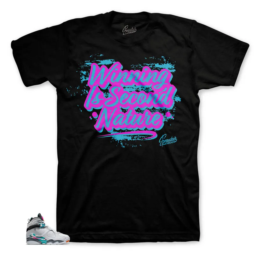 Retro 8 South Beach Shirt - Second Nature - Black