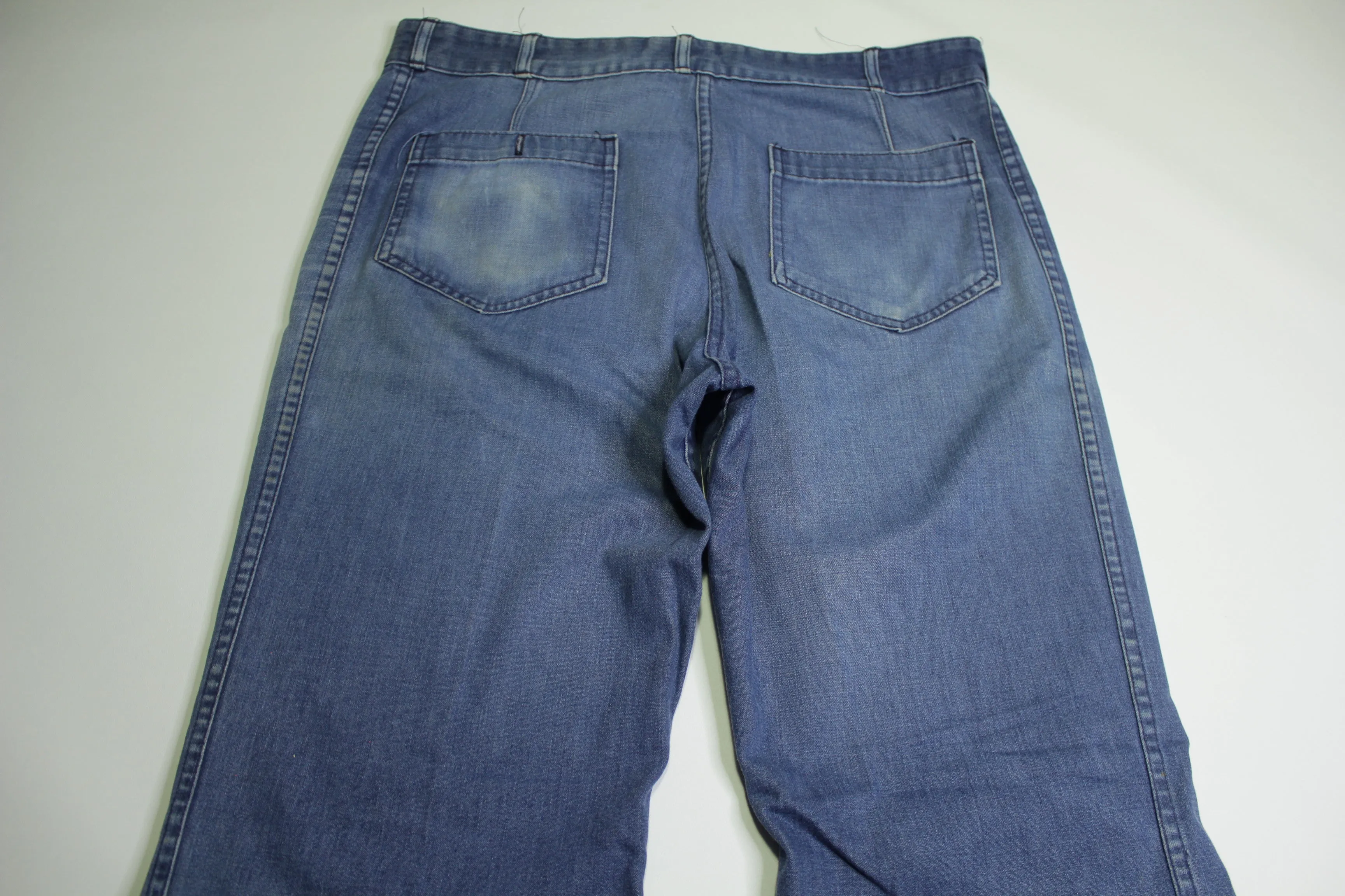 Seafarer Vintage Navy 70's Bell Bottom Jeans USN Denim Flare Pants