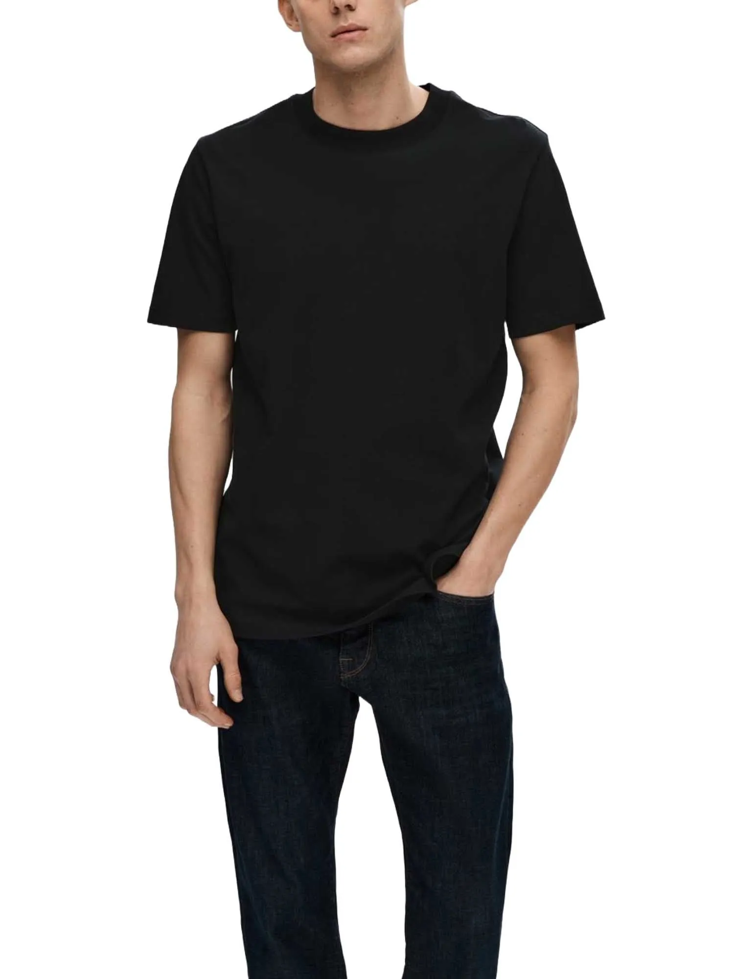 Selected Homme Black T-shirt 16077385