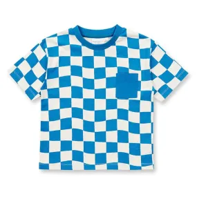 Sense Organics Blue Check Anton T-Shirt