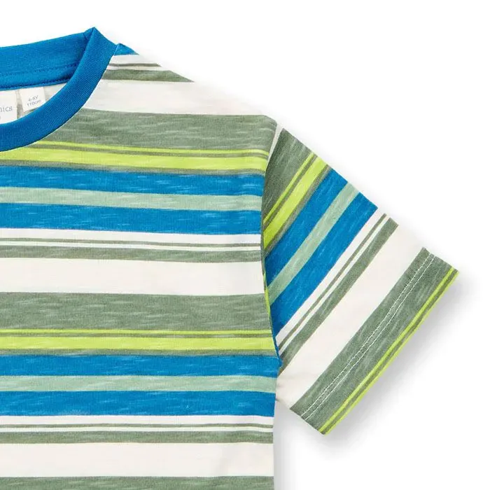 Sense Organics Blue Green Stripe Jannis T-Shirt