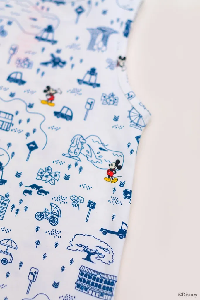 Sleeveless Romper - Blue Road Trip Mickey