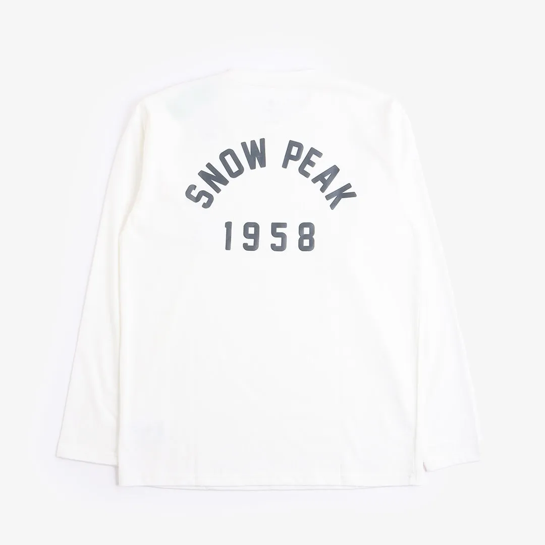 Snow Peak Foam Printed Long Sleeve T-Shirt