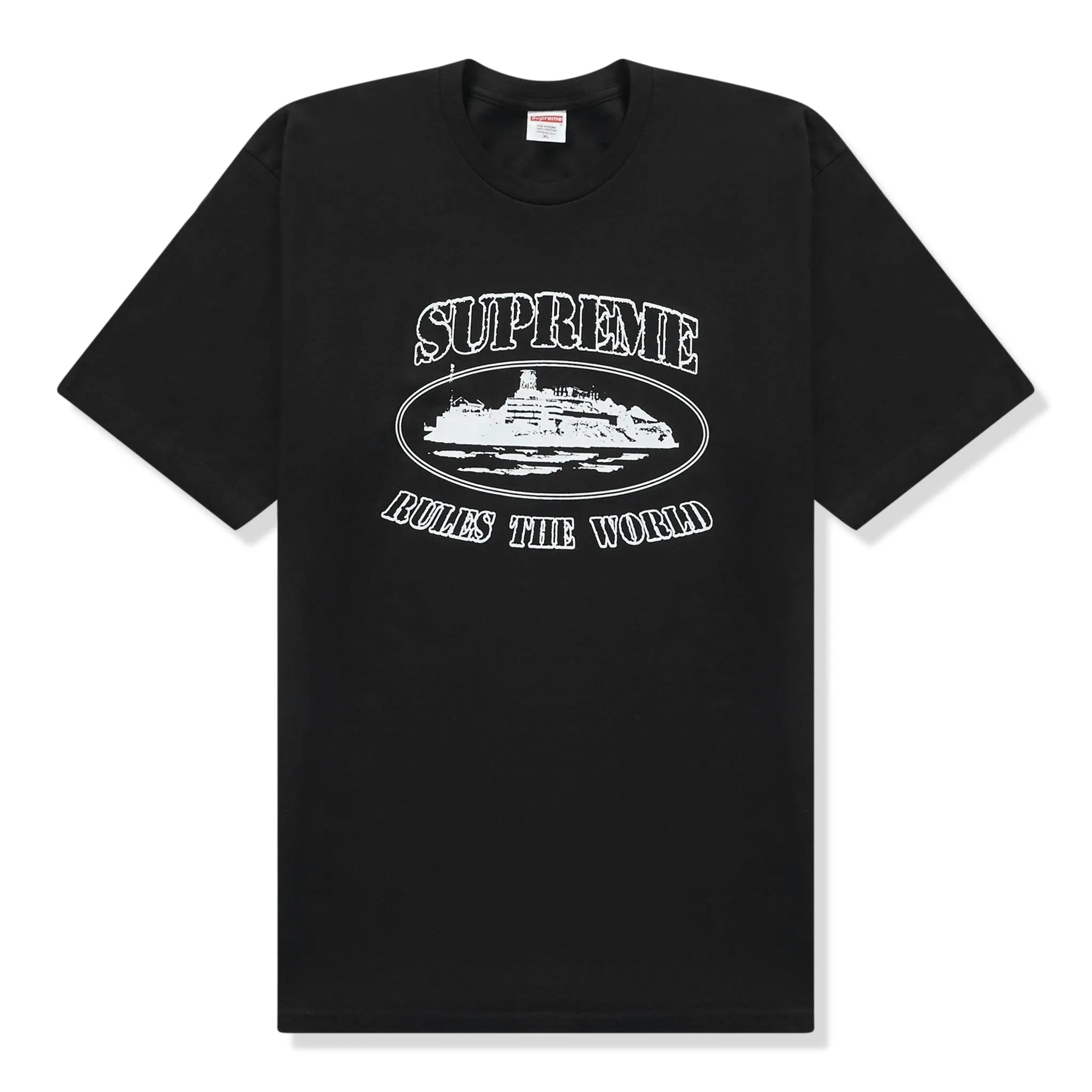 Supreme x Corteiz Rules The World Black T Shirt