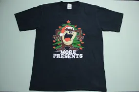 Taz Looney Tunes Christmas More Presents 80s Vintage 1989 Single Stitch USA T-Shirt