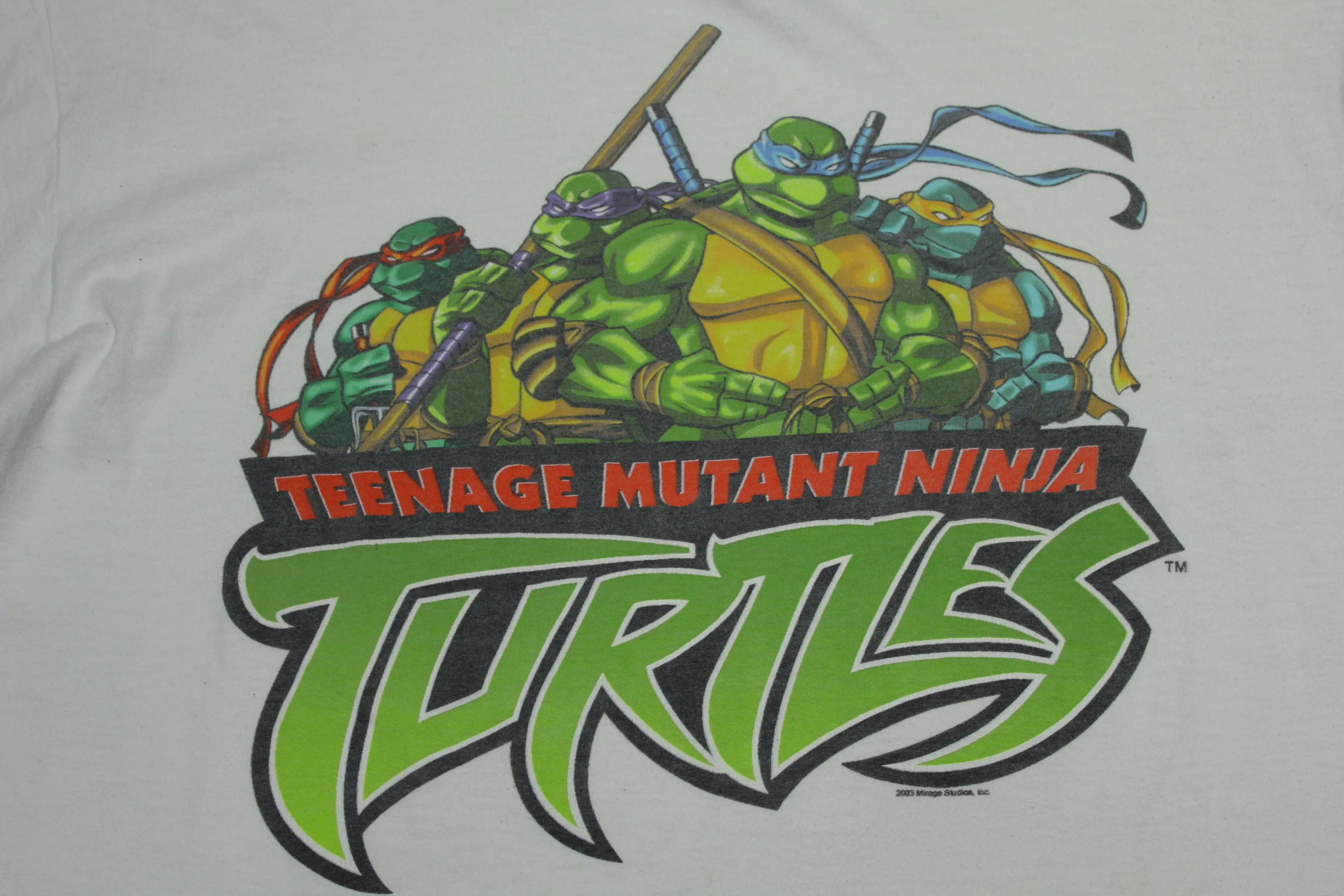 Teenage Mutant Ninja Turtles TMNT 2003 Mirage Studios Character Promo T-Shirt