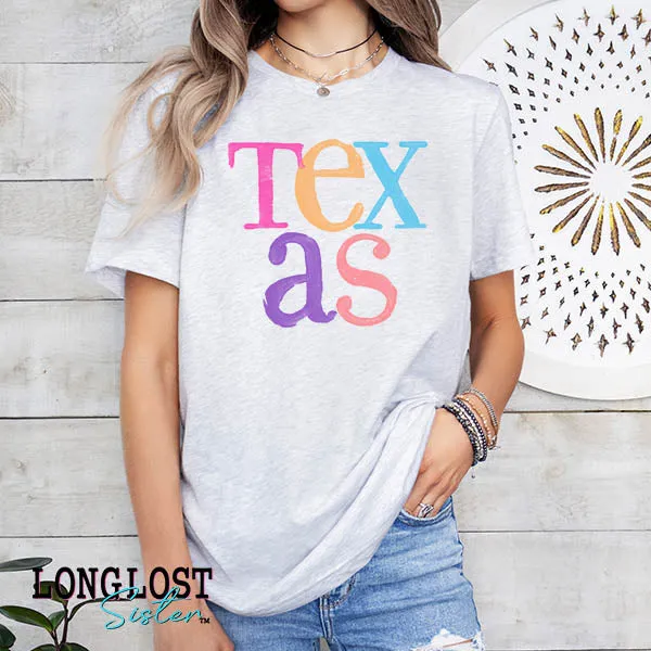 Texas Watercolor Graphic Tee