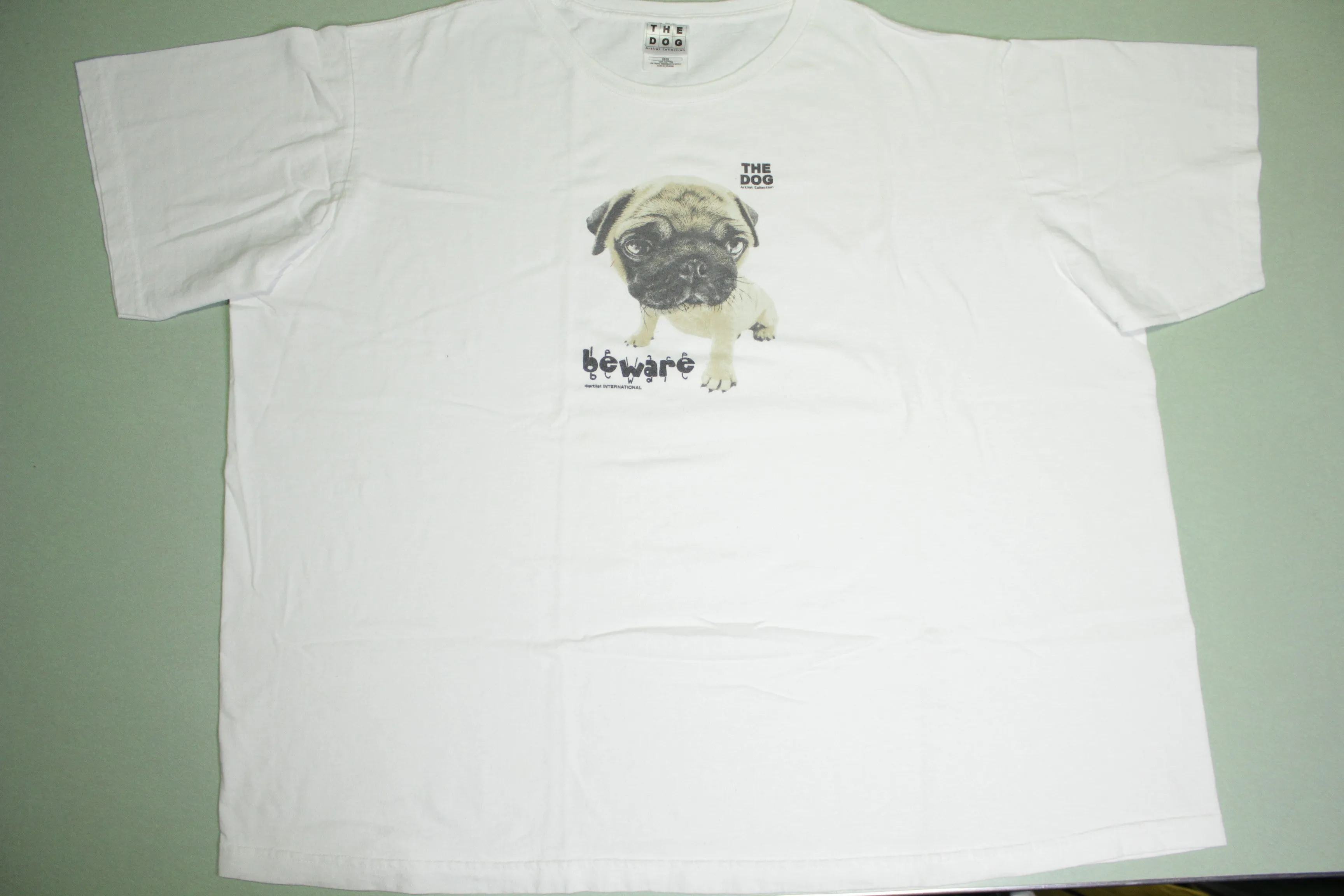 The Dog Pug Beware Artiist International Collection T-Shirt