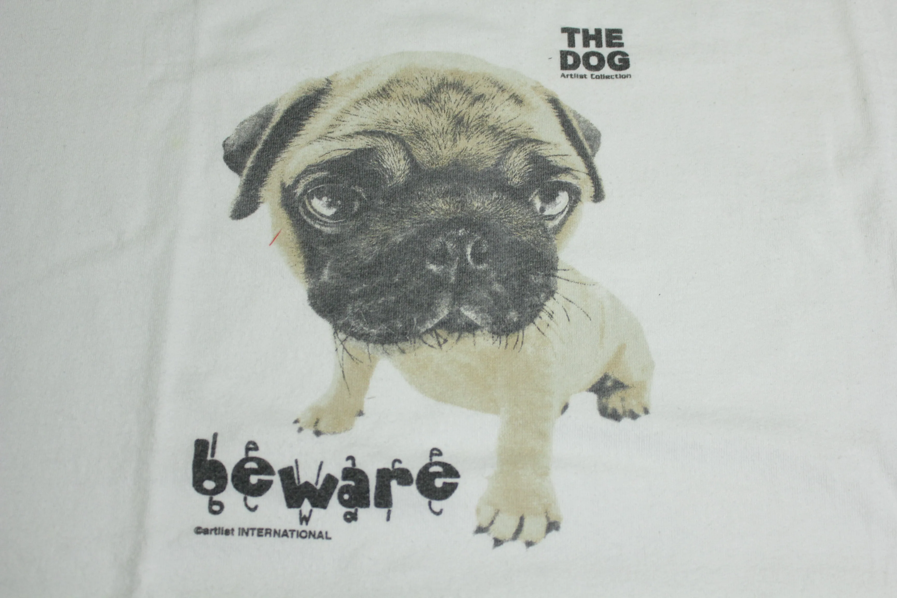 The Dog Pug Beware Artiist International Collection T-Shirt