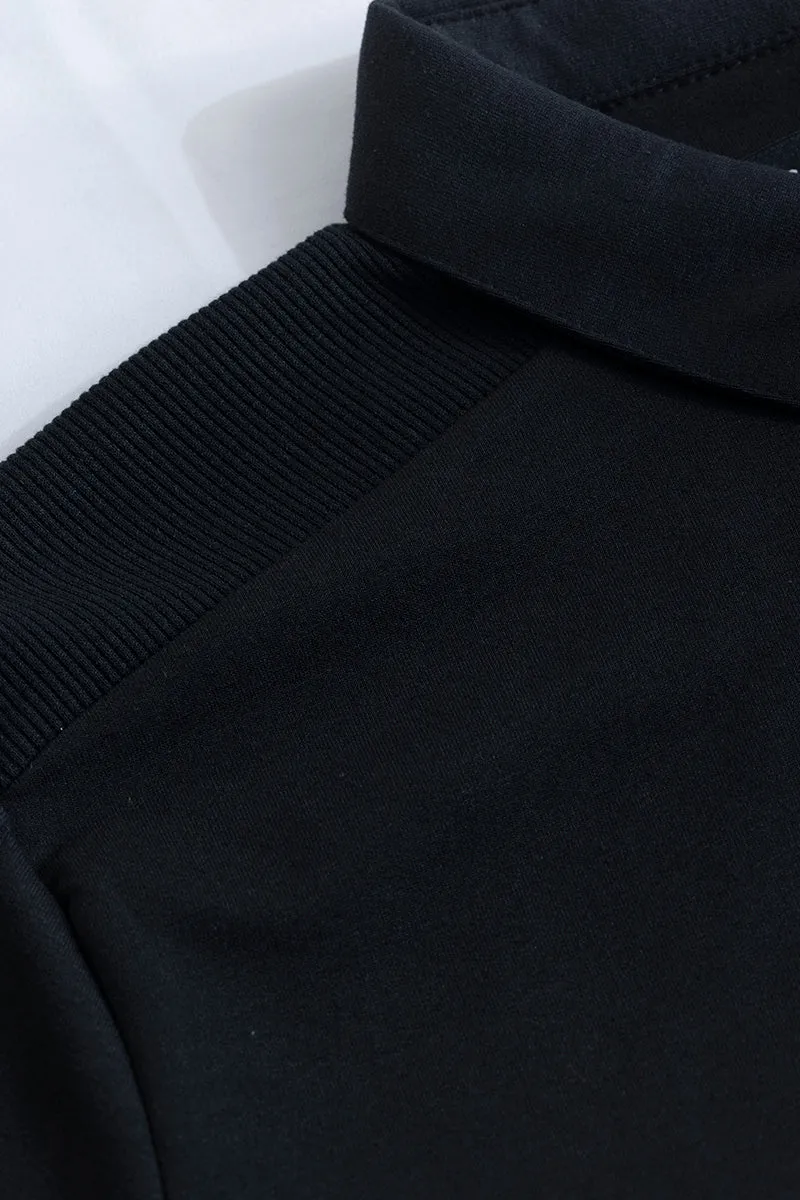 Urbanoid Black Polo T-Shirt