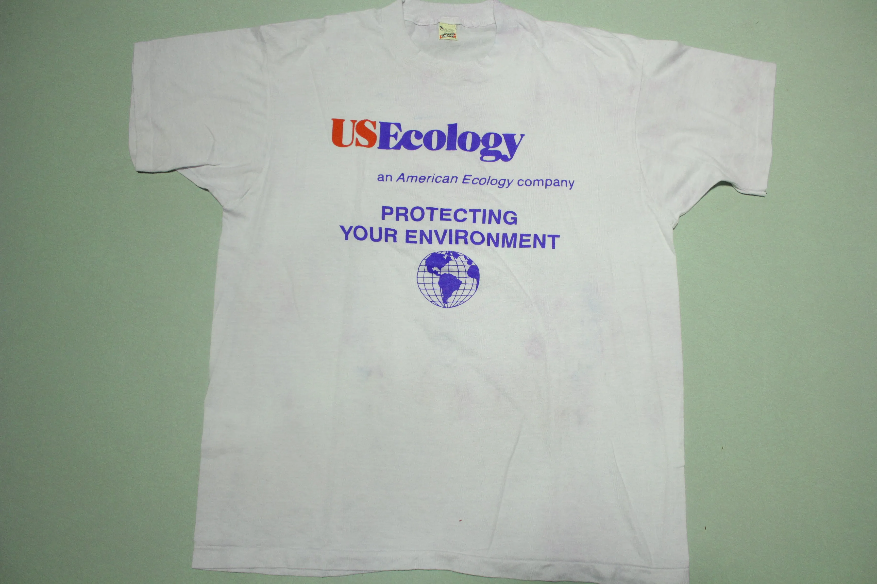 USEcology Protect Your Environment Vintage 80's Screen Stars USA Single Stitch T-Shirt