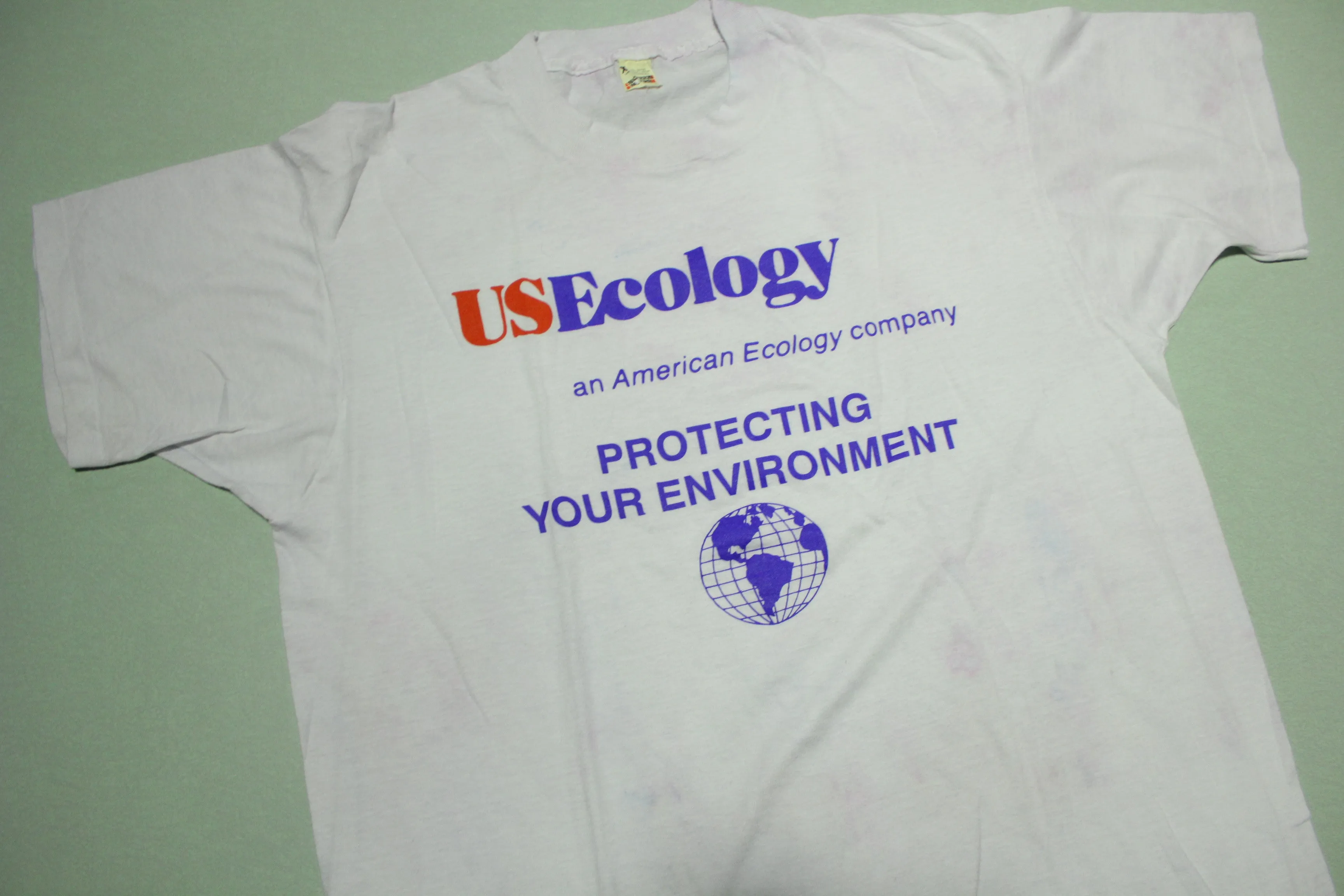 USEcology Protect Your Environment Vintage 80's Screen Stars USA Single Stitch T-Shirt