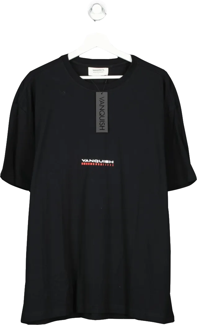 Vanquish Black Athletics Division Fitted T Shirt UK L