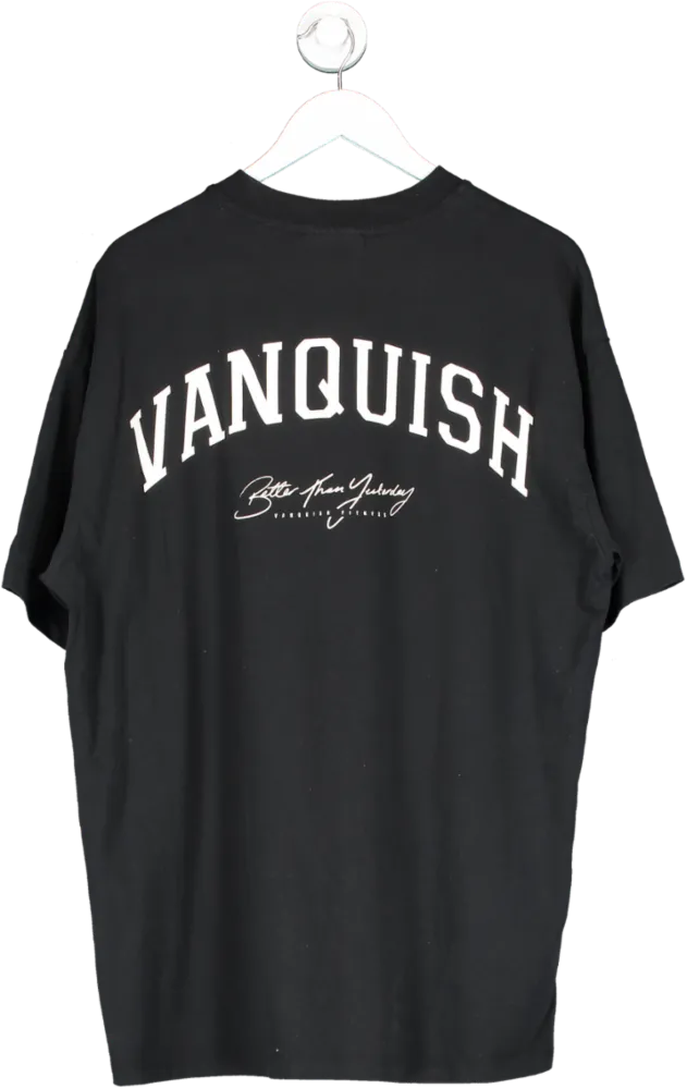 Vanquish Black Better Than Yesterday Oversized T Shirt UK L