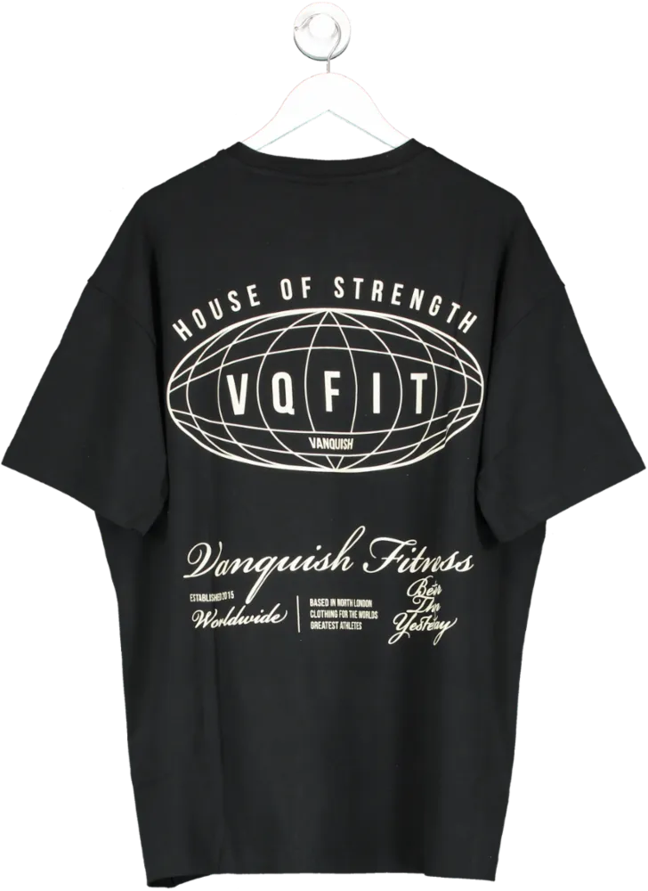 Vanquish Black Tsp Worldwide Oversized T Shirt UK L