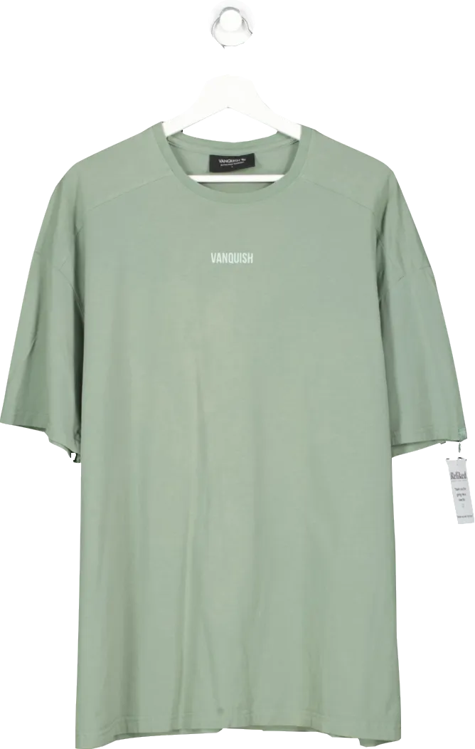 Vanquish Green Essential Oversize T Shirt UK L