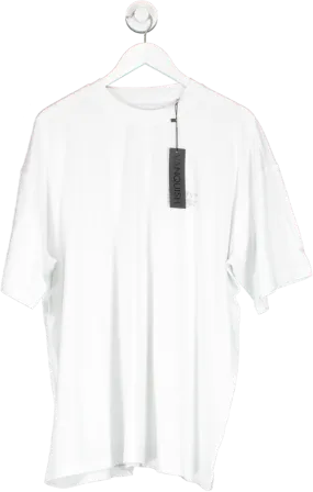 Vanquish Utility White Oversized T Shirt UK L