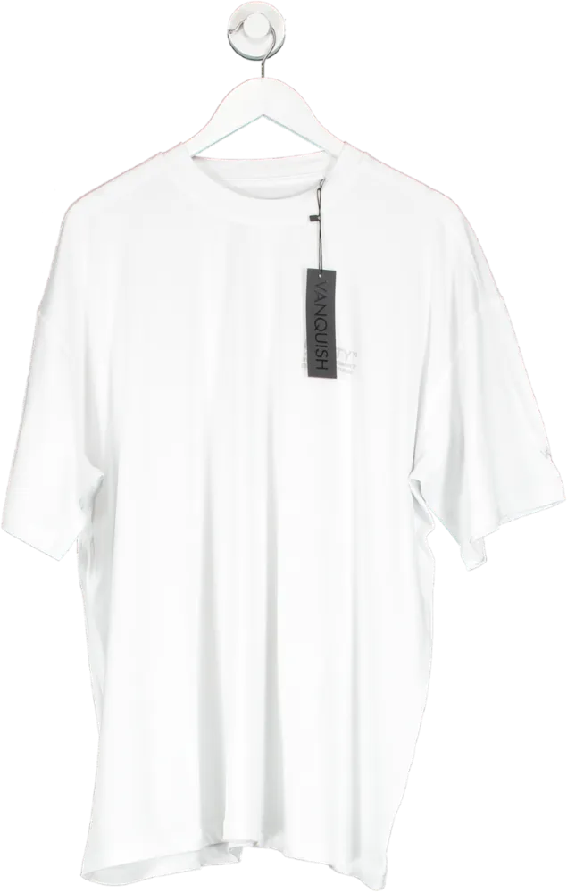 Vanquish Utility White Oversized T Shirt UK L