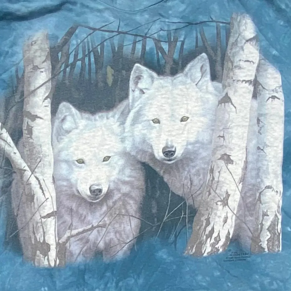 Vintage 90's The Mountain, Wolf T-Shirt