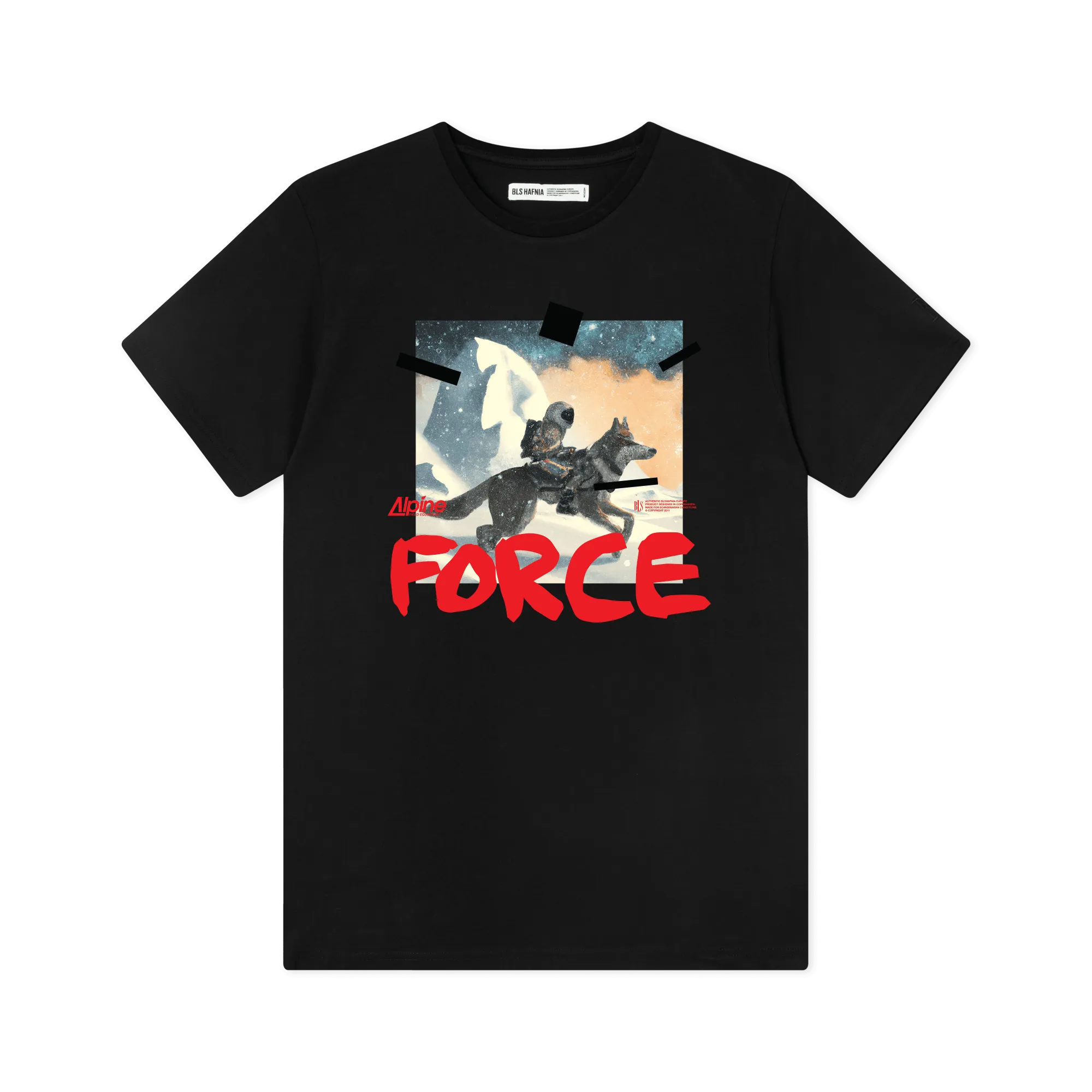 Wolf Astronaut T-Shirt - Black