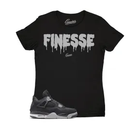 Womens Black Canvas 4 Shirt - Finesse - Black