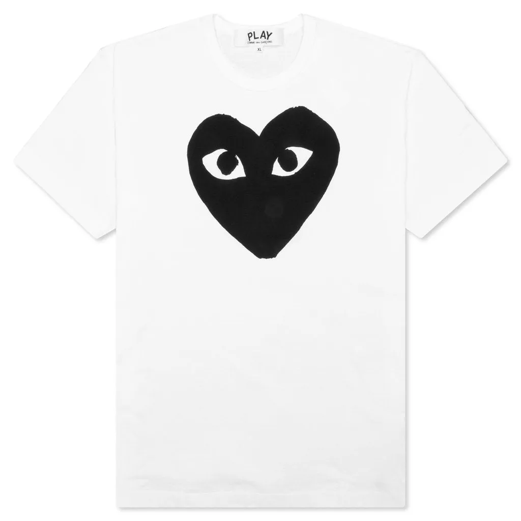 Women's Black Heart T-Shirt - White/Black