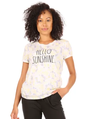 Women's "HELLO SUNSHINE" Short Sleeve Icon T-Shirt