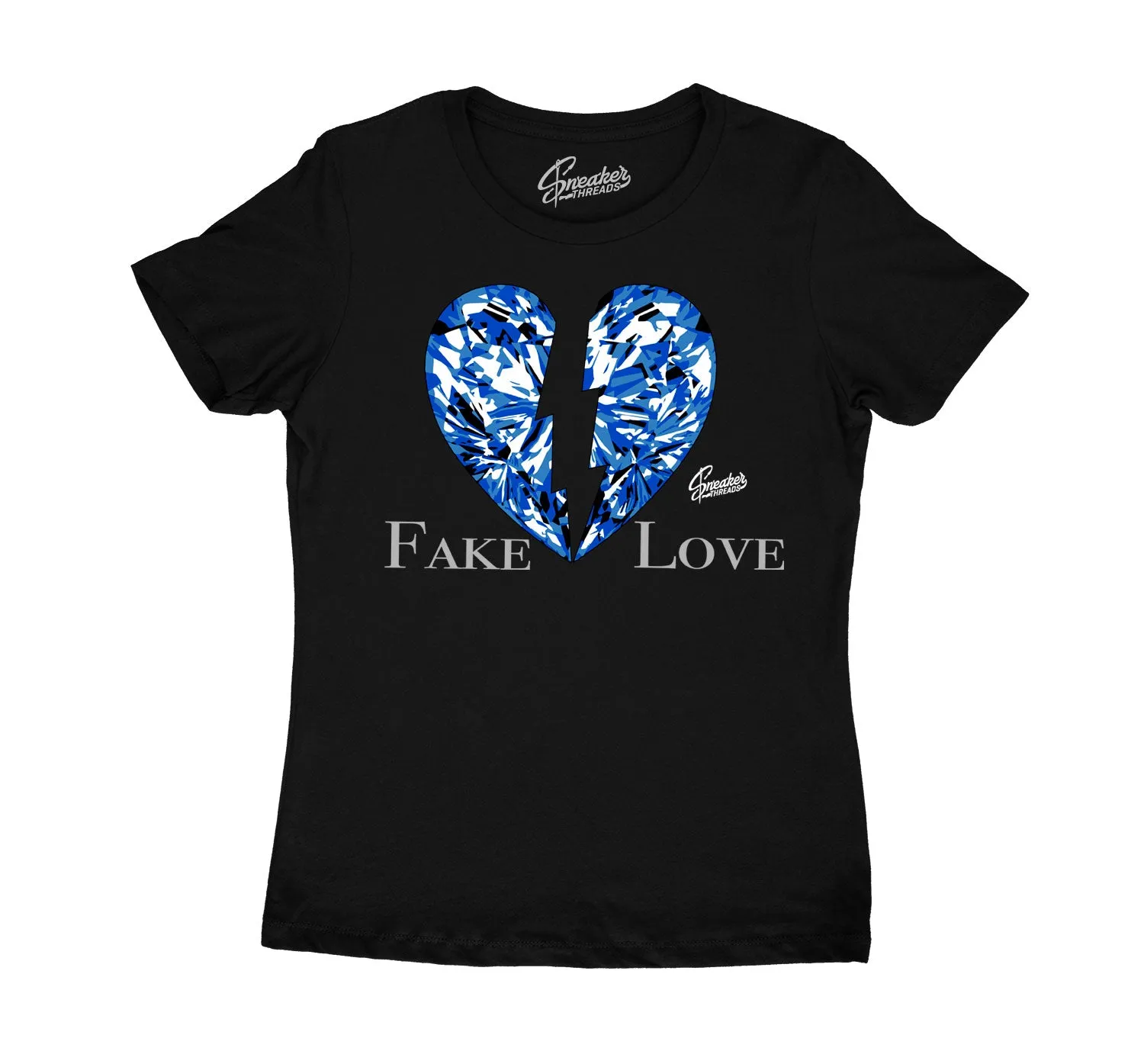 Womens - Racer Blue 5 Love Sneaker tees