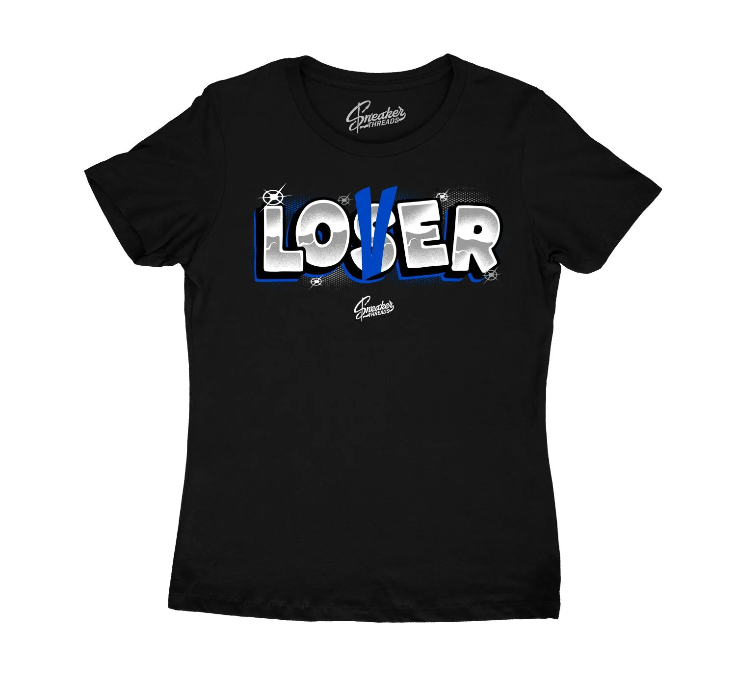 Womens Racer Blue 5 Shirt - Lover - Black