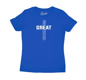 Womens Stealth 5 Shirt - Greatness Cross - Blue