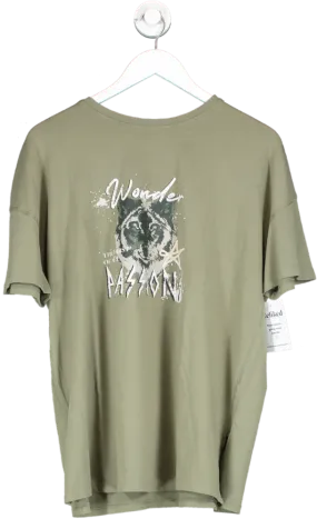 Wonder Cru Green Boyfriend T Shirt Wonder And Passion UK M