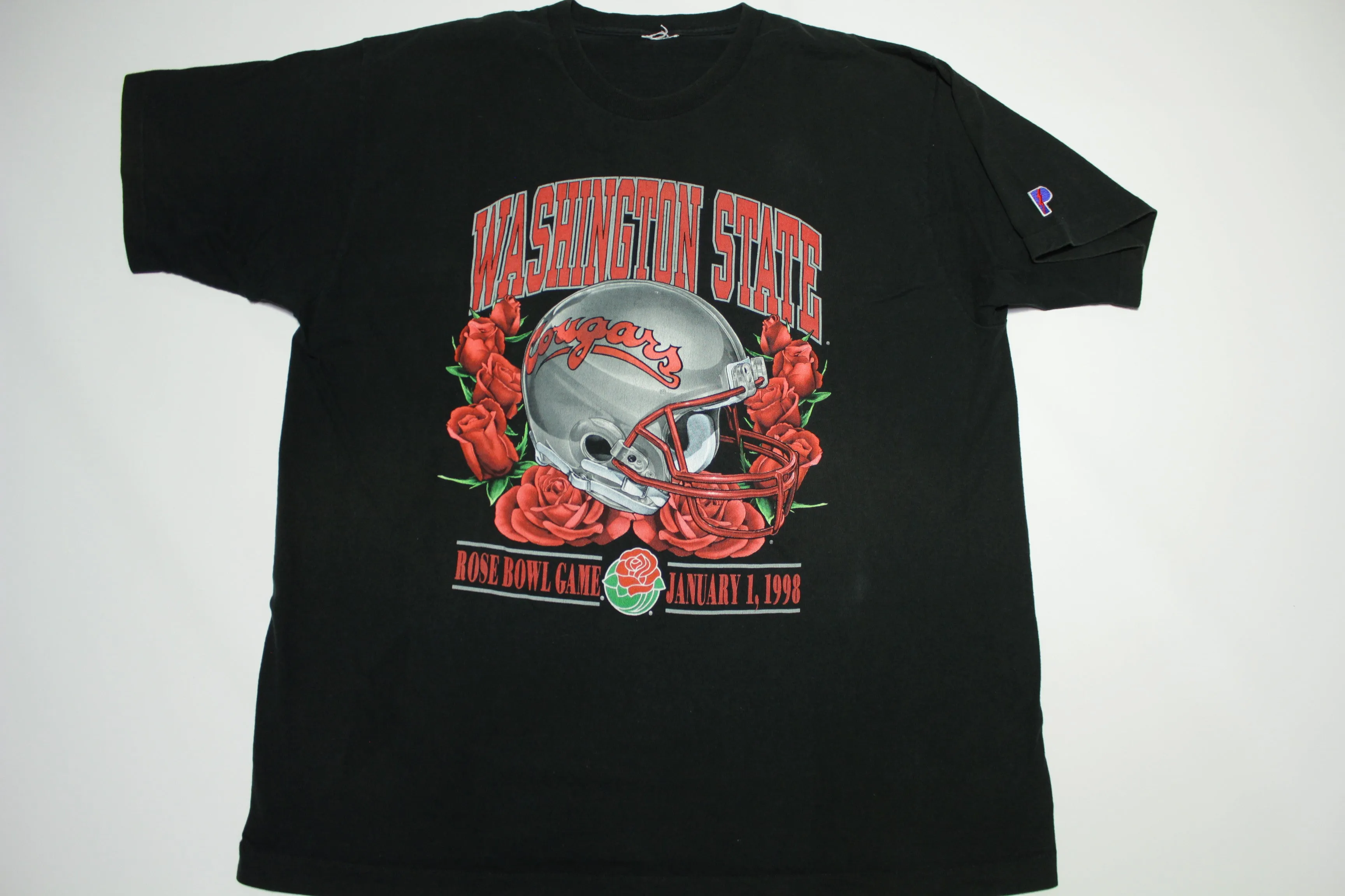 WSU Washington State Cougars Vintage 90's 1998 Rose Bowl Game Single Stitch T-Shirt